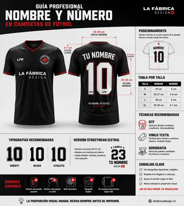 Guía Profesional: Cómo Personalizar Correctamente una Camiseta de Fútbol