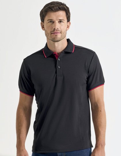 Polo Contrast Coolchecker · PW618 — imagen original del fabricante