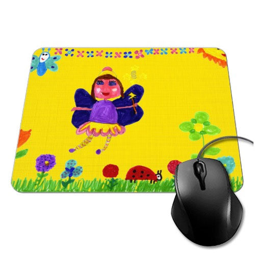 Alfombrilla rectangular con el dibujo de tu hijo