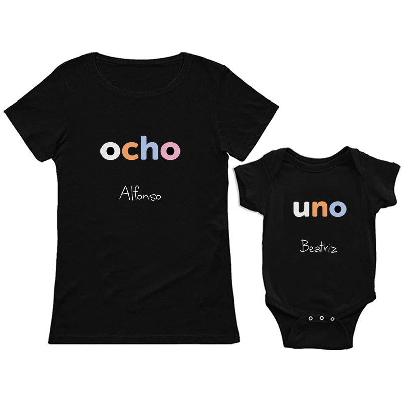 Body o camiseta infantil personalizada 'Edades'