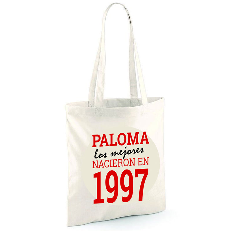 Bolsa tote bag personalizada año de nacimiento