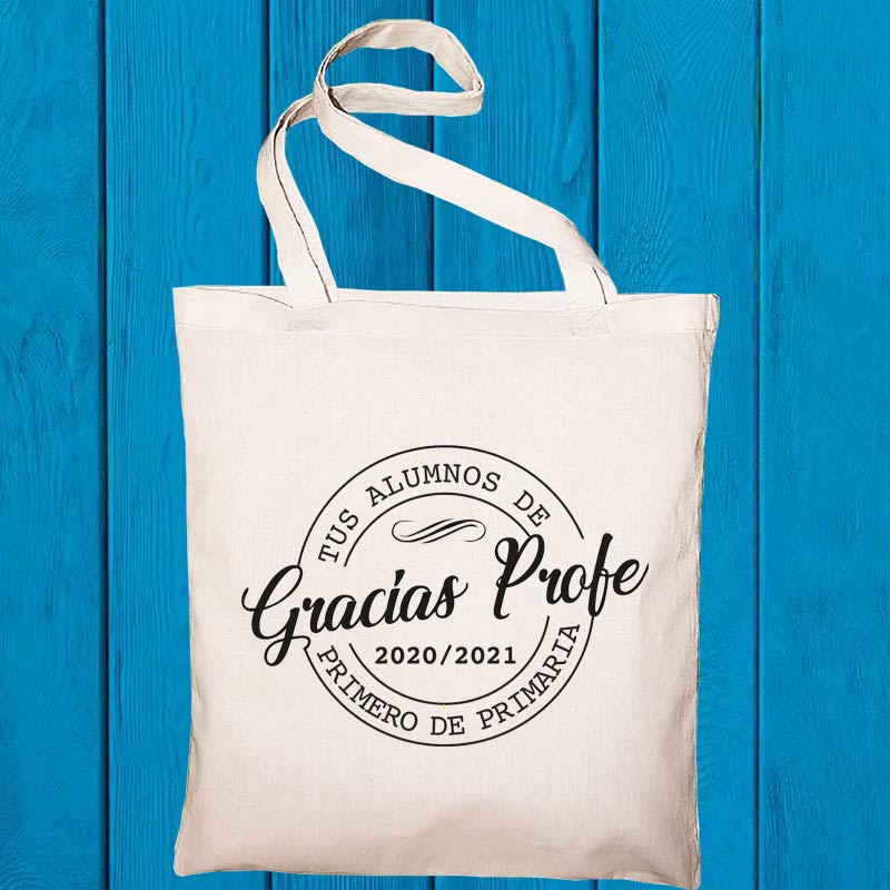 Bolsa tote BIO personalizada 'Gracias profe'