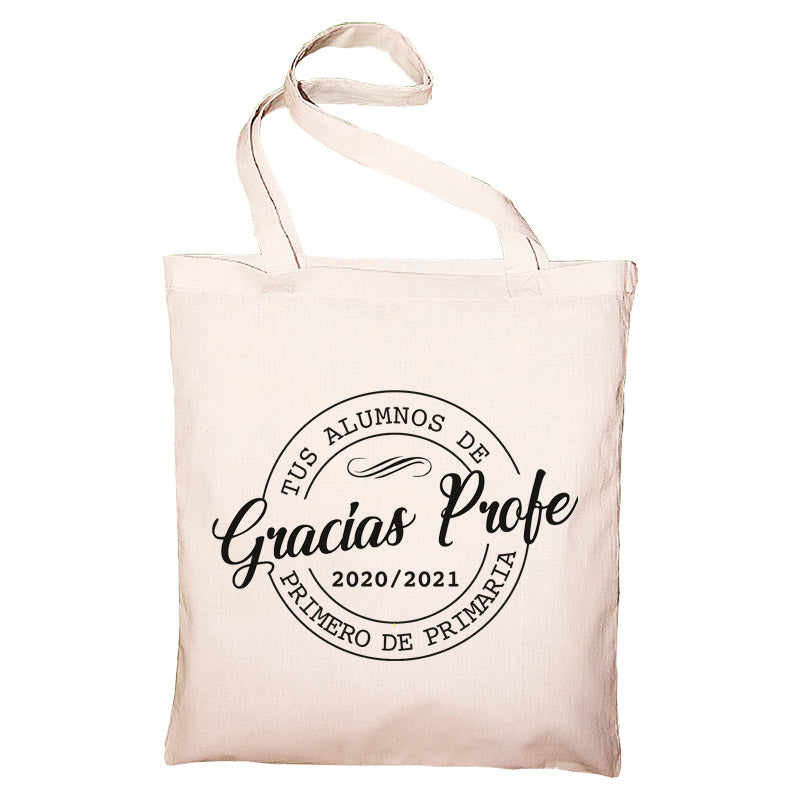 Bolsa tote BIO personalizada 'Gracias profe'