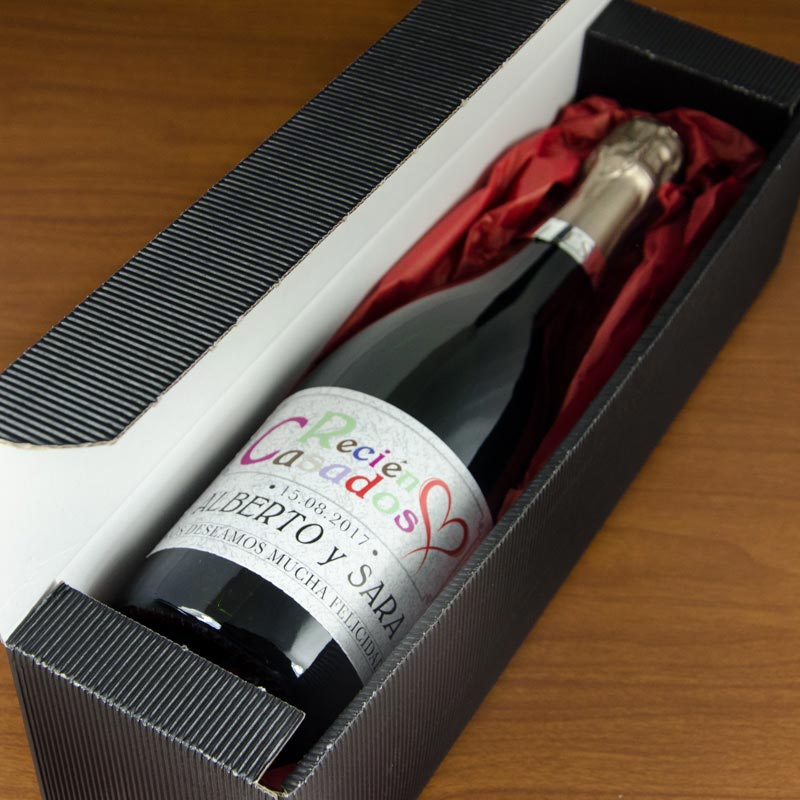 Botella de Champán Personalizada para Bodas