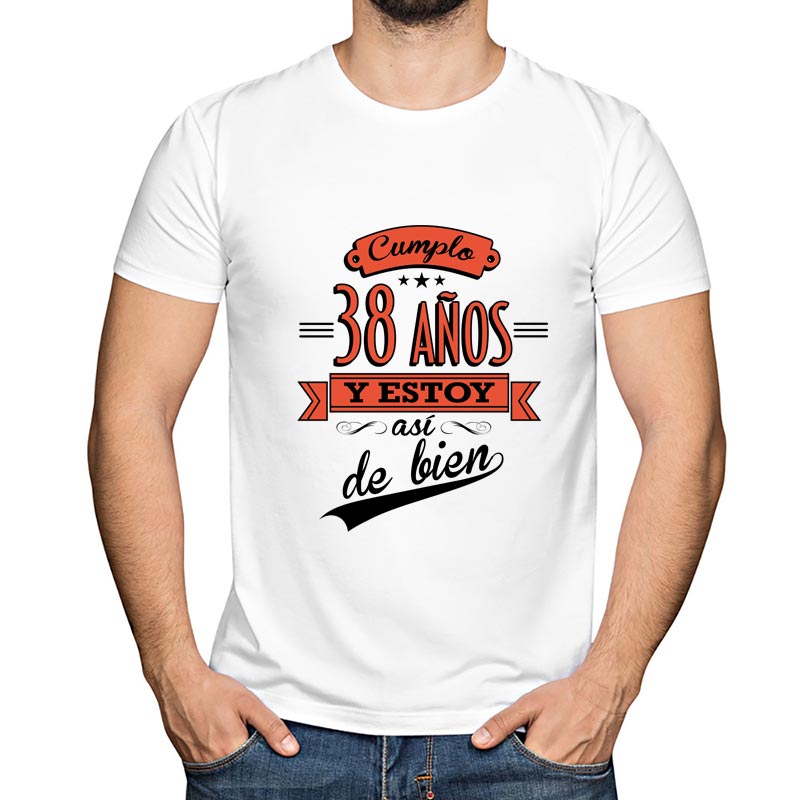 Camiseta cumplo años así de bien