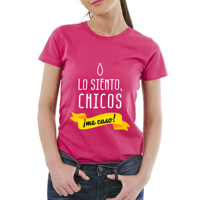 Camiseta despedida de solteras ¡Me caso!