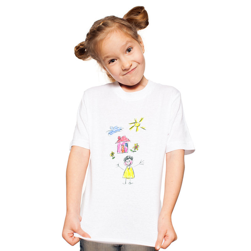 Camiseta infantil personalizada con el dibujo de tu hijo