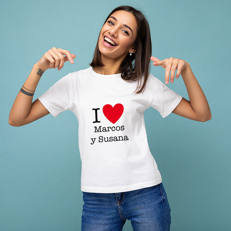 Camiseta LOVE personalizada