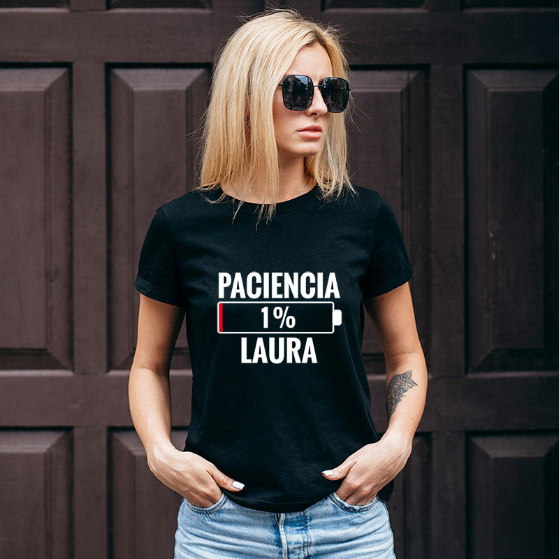 Camiseta para mujer 'Pila de paciencia'