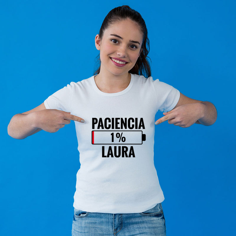 Camiseta para mujer 'Pila de paciencia'