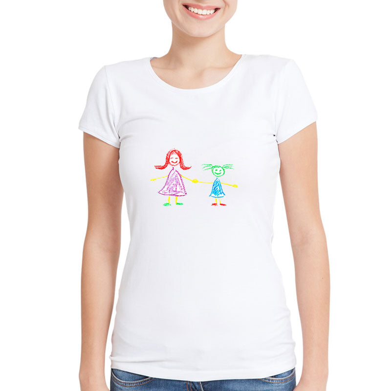 Camiseta personalizada con el dibujo de tu hijo