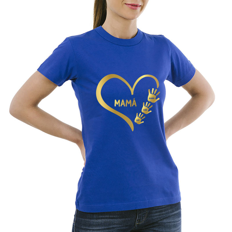 Camiseta personalizada 'Huellas de mamá'