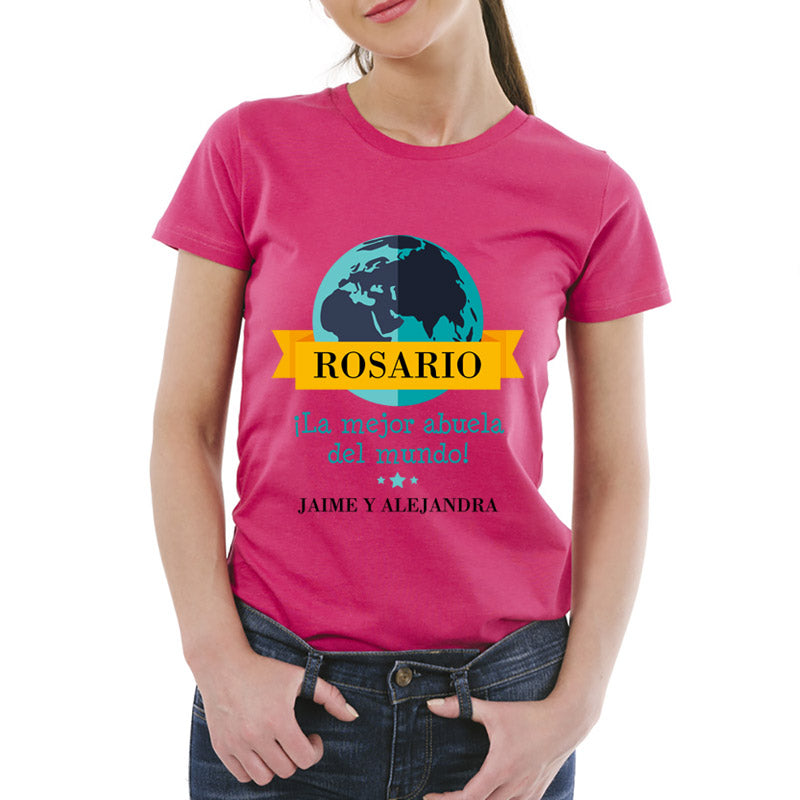 Camiseta personalizada La mejor abuela del mundo