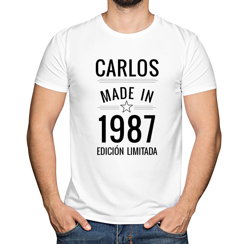 Camiseta personalizada 'Made in'