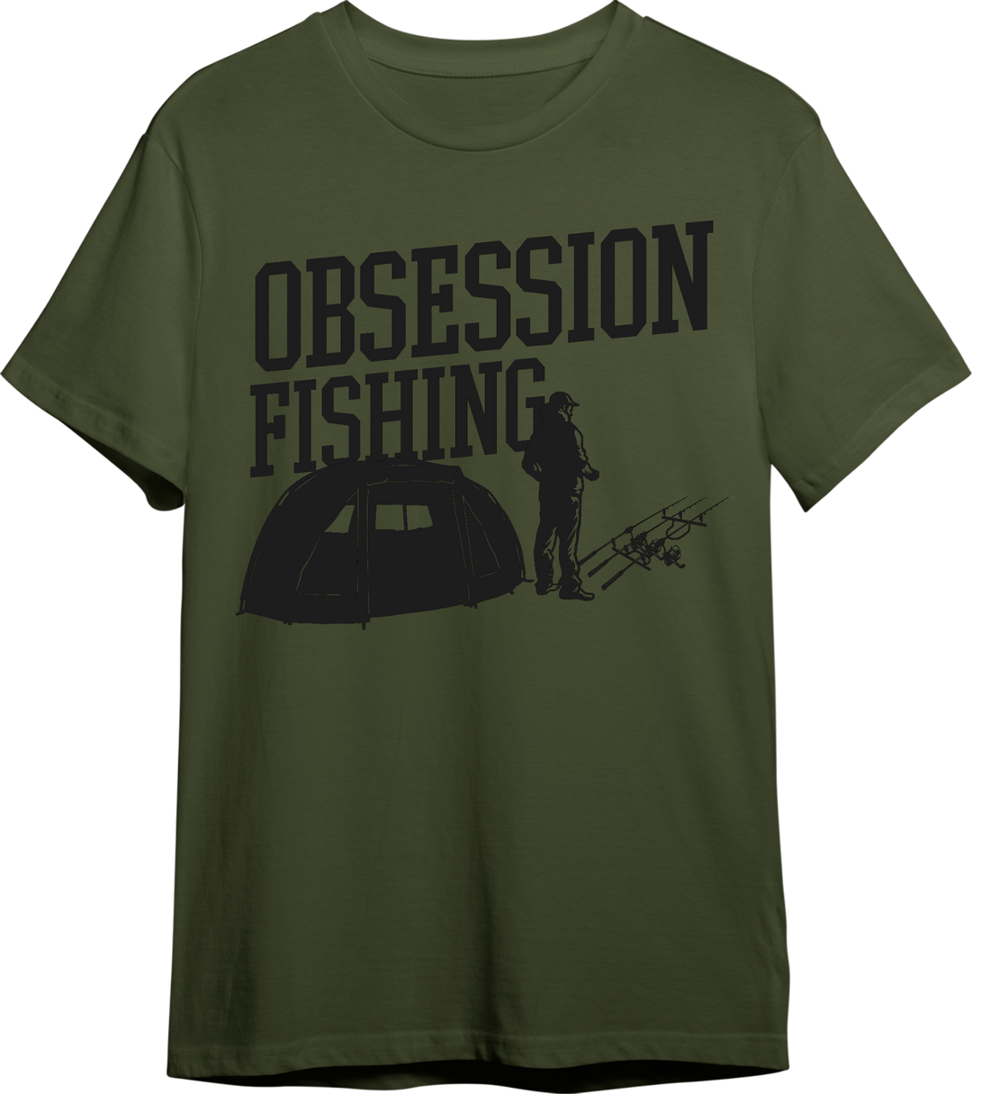Camiseta Fishing Vandals Obsession Fishing verde oliva