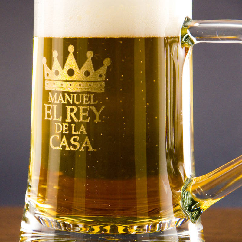 Jarra de cerveza 'El rey de la casa'