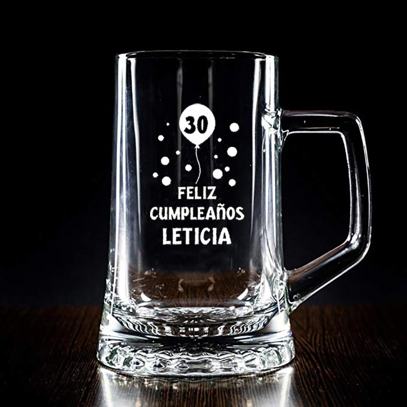 Jarra de cerveza para cumpleaños