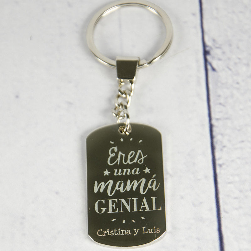 Llavero personalizado Eres una mamá genial