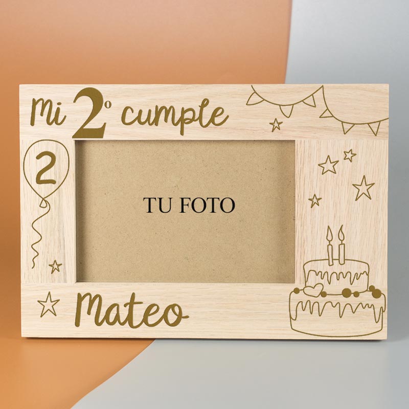 Marco de fotos infantil personalizado para cumple