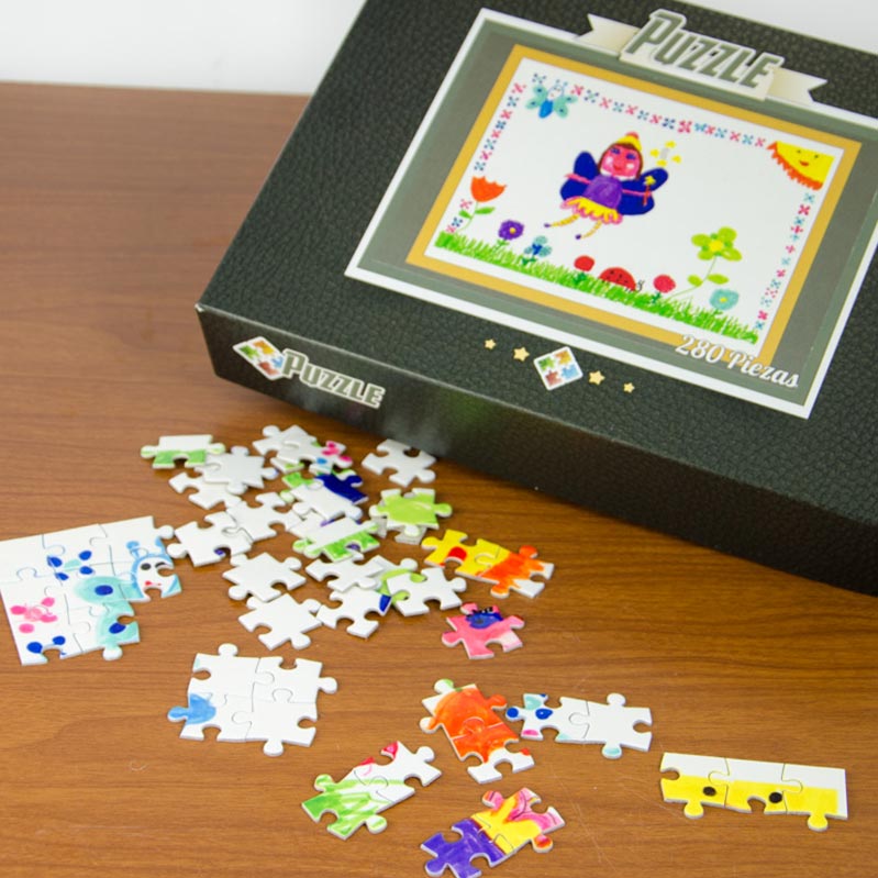 Puzzle personalizado con el dibujo de tu hijo