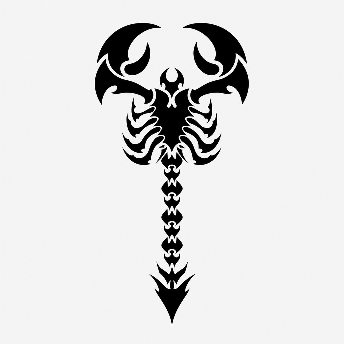 Pegatina Escorpión tribal