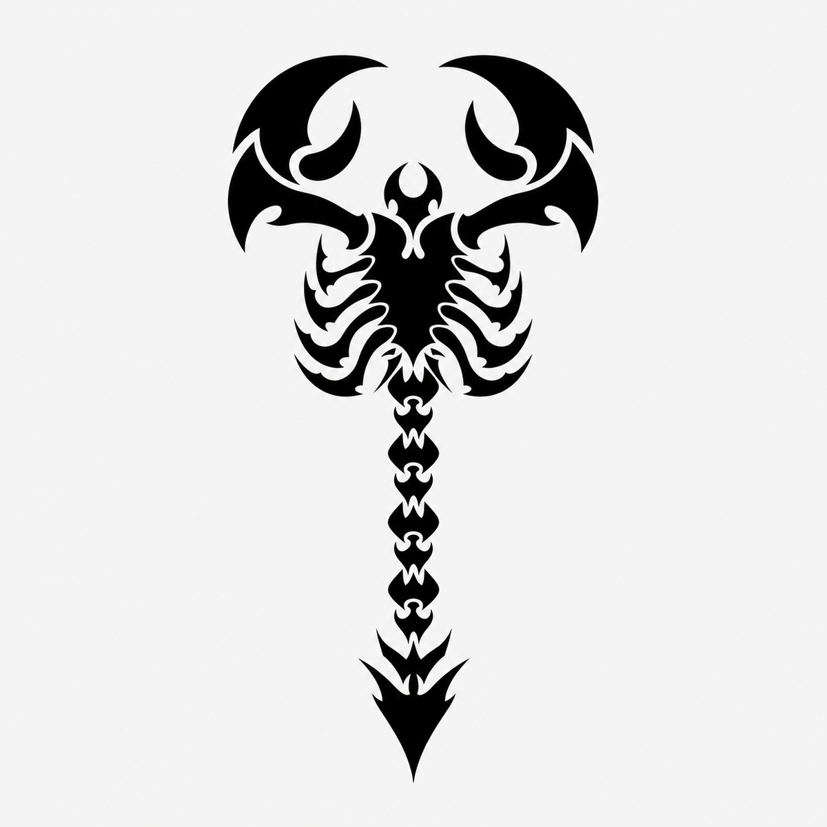 Pegatina Escorpión tribal