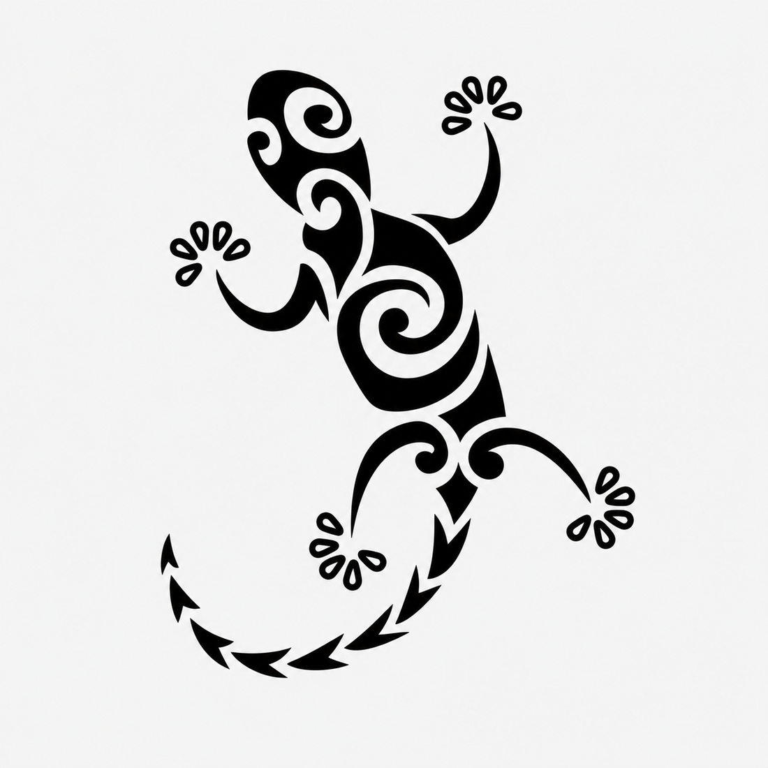 Pegatina Gecko tribal