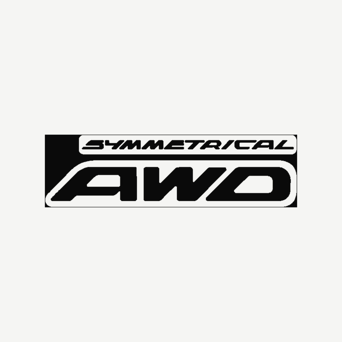 Pegatina Symmetrical AWD