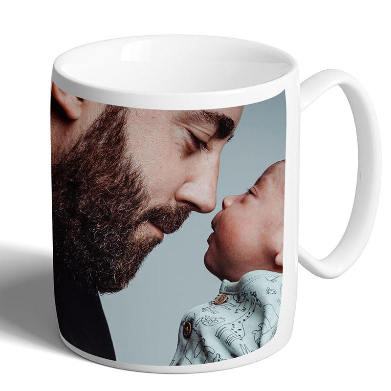 Taza blanca personalizada con foto