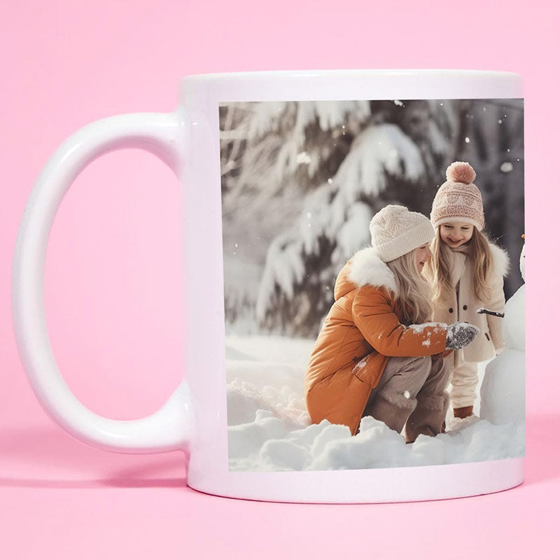 Taza blanca personalizada con foto