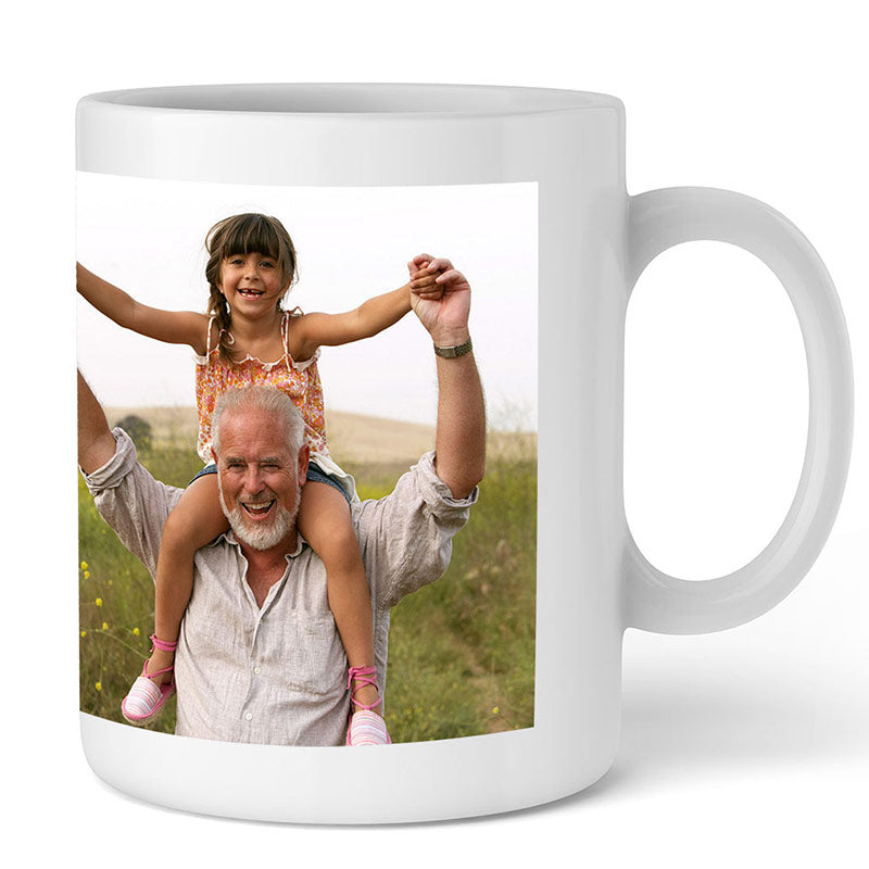 Taza blanca personalizada con foto