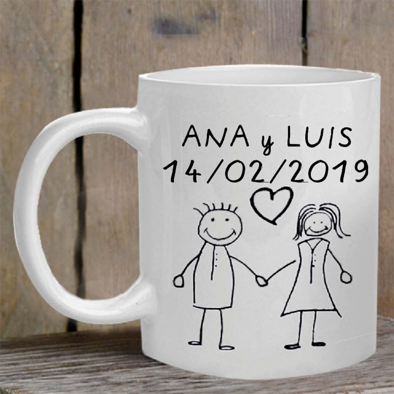 Taza pareja personalizada