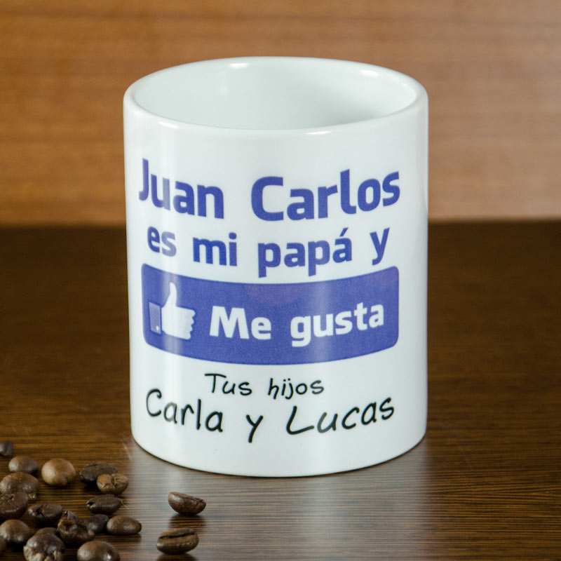 Taza personalizada "Me gusta mi papá"