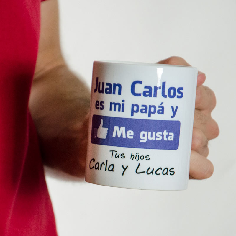 Taza personalizada "Me gusta mi papá"