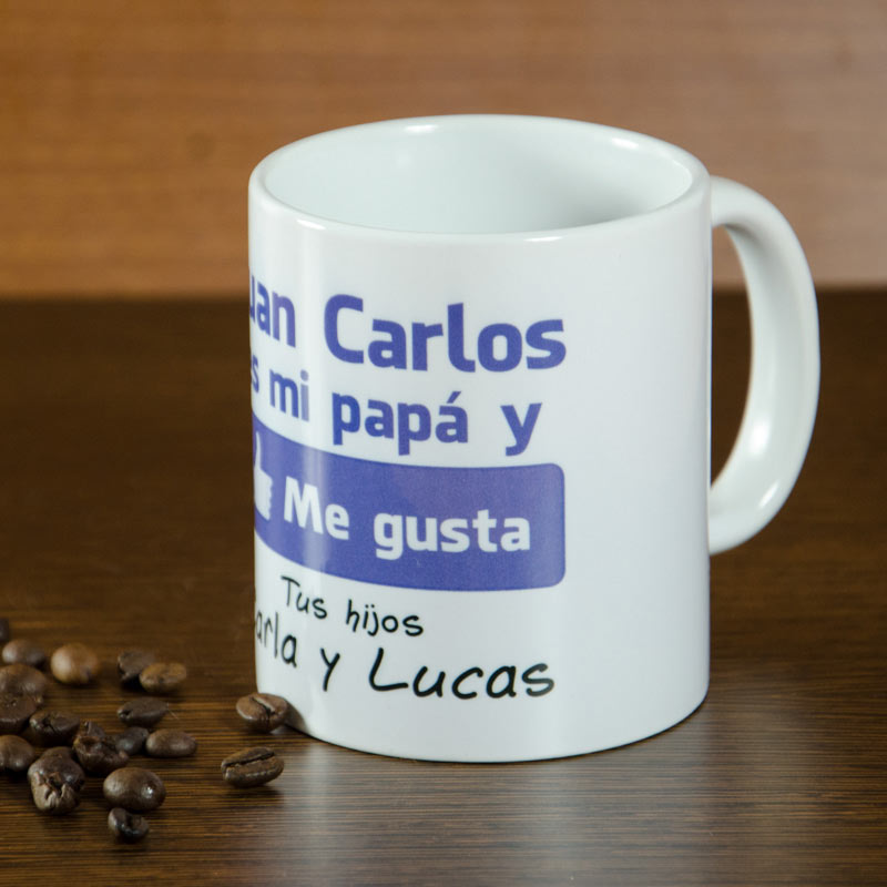 Taza personalizada "Me gusta mi papá"