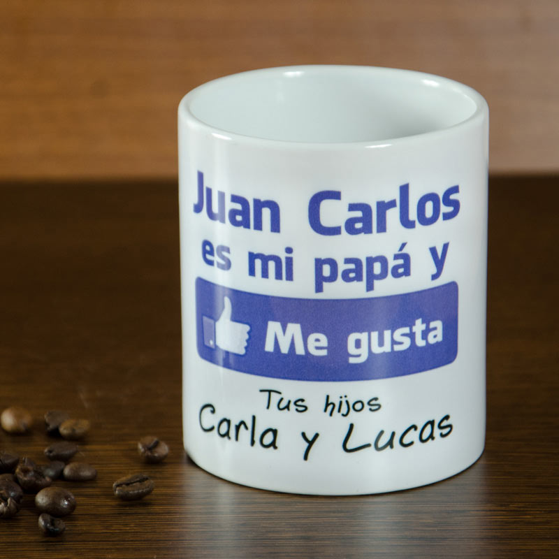 Taza personalizada "Me gusta mi papá"